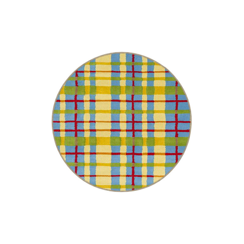 Striped Pattern Colorful Woven Base Machine Washable Area Rug, Rectangle 3'11" x 5'11"