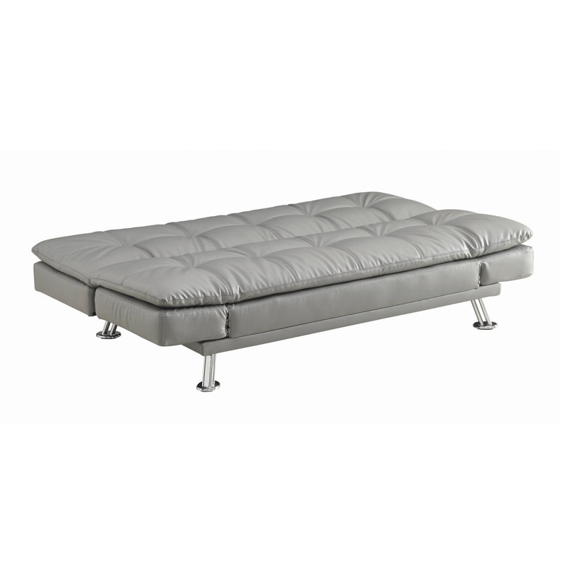 Allizzon Twin 73'' Upholstered Convertible Sofa, Gray