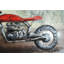 Peinture murale en métal pour moto avec tôle surélevée 79 po x 2 po x H 40 po