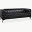 Canapé 3 places à coussin carré amovible de 84,06 po de largeur-140624681
