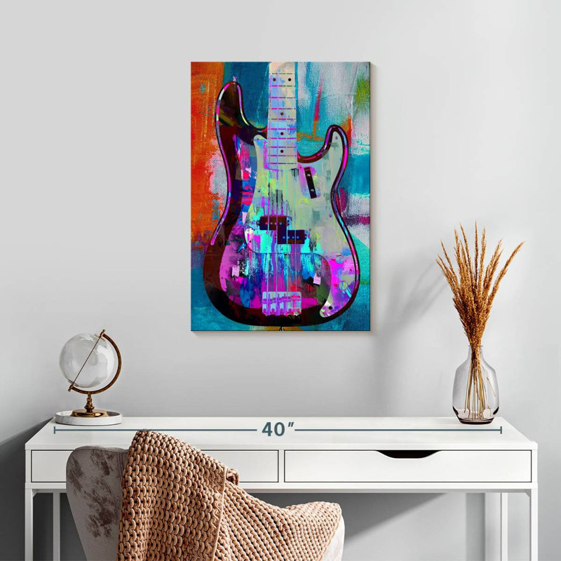 Abarca Painted Precision Bass, 24" H x 16" W