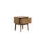 Callie Smoked Wood Bedside Cabinet