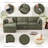 Sayette 78" W Polyester Upholstered Modular Sofa with Reversible Cushions -10920831