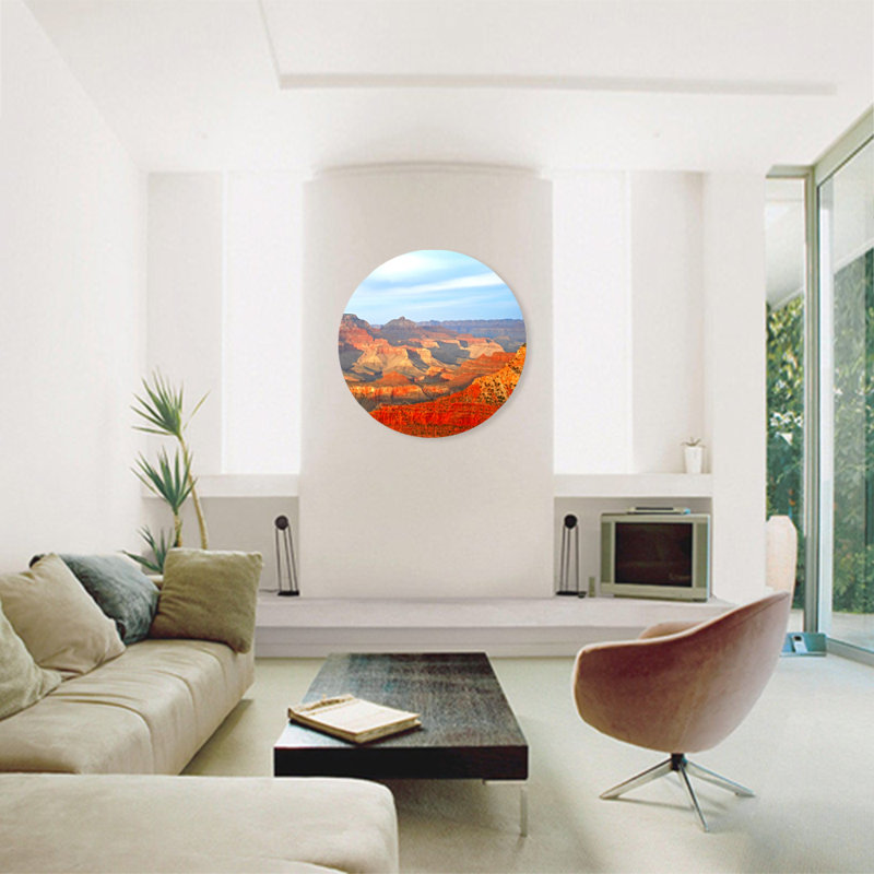 Amber Mountain Majesty Print, 46" H x 46" W x 1.5" D, Aluminum