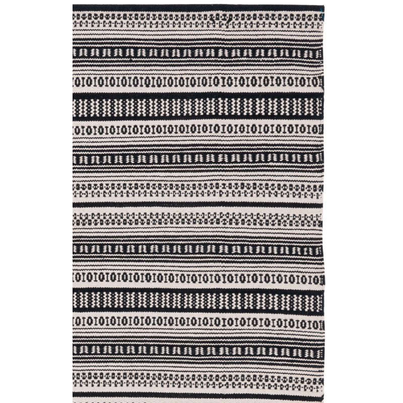 Annia Flat Weave Cotton Southwestern Rug, Rectangle 3' x 5'
