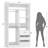 72"-108"Closet System With Drawers And Rods-1181748213