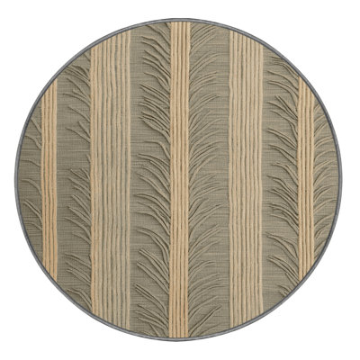 Machine Washable Botanical Brown Area Rug