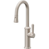 Davoli Pull-Down Prep/Bar Faucet with Button Sprayer