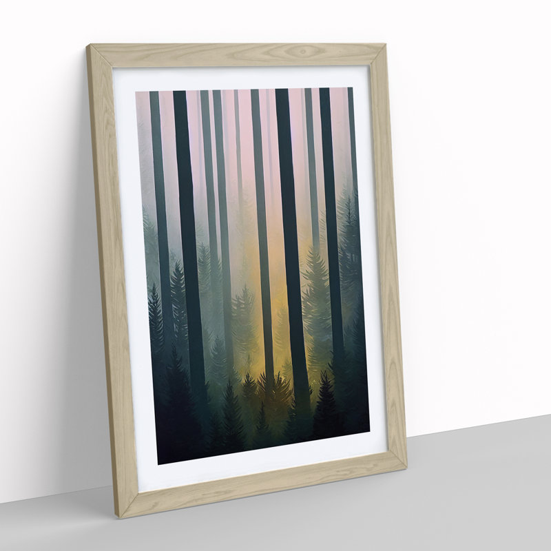 The Gentle Forest - Single Picture Frame Print, 64cm H x 46cm W x 2cm D, Oak Framed