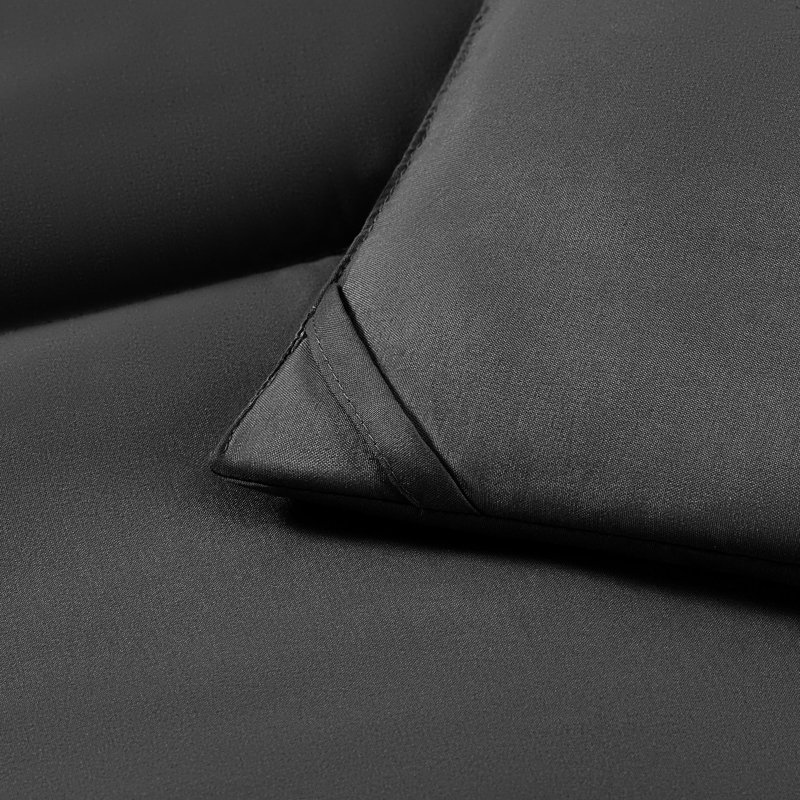 Breathable All-Season Faux Down Comforter, Édredon très grand, Gris