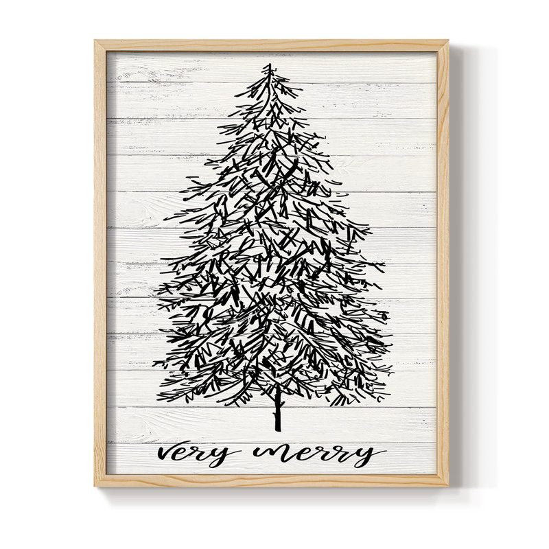 " Very Merry ", Natural, 11" H x 9" W