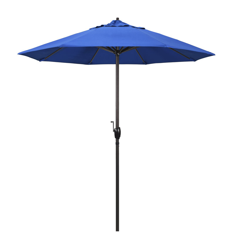 Parasol de marché 7,5 pi Nunez, Tissu performance bleu royal