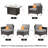 Umeh 7-Pieces Wicker Sofa Seating Group with Fire Pit Table Conversation Set