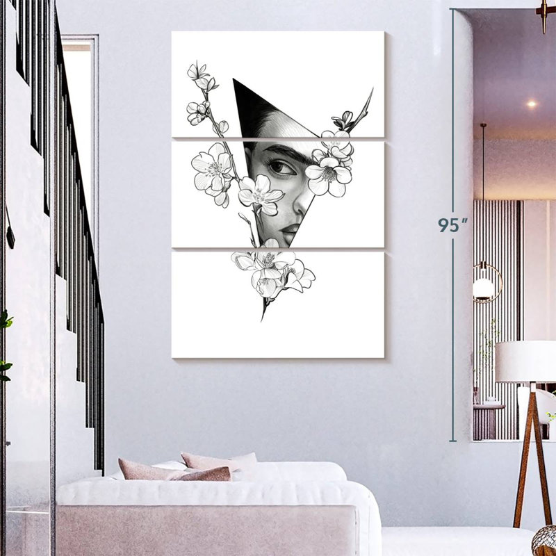 Keiraleigh Triangle Frida Kahlo, 57" H x 36" W