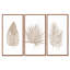 «Tropical Leaf», ensemble d'art mural sur toile, impression de décoration botanique beige - feuilles beige tropical-2147366486-2147366438