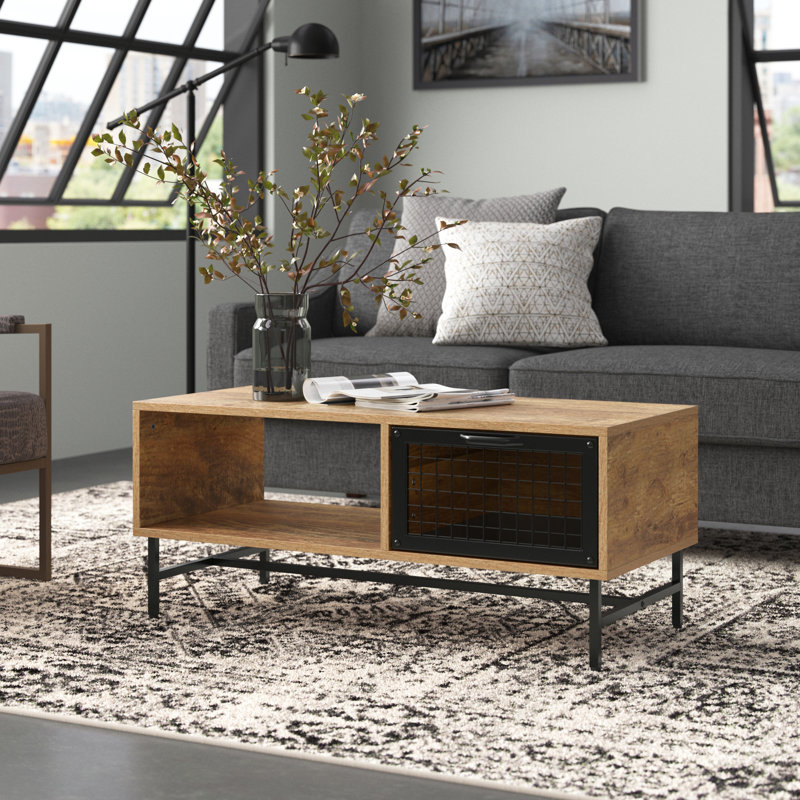 Table basse à 4 pieds avec rangement Parman