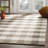 Vacaville Hand Woven Wool/Cotton Plaid Rug in Light Grey/Brown-97779481