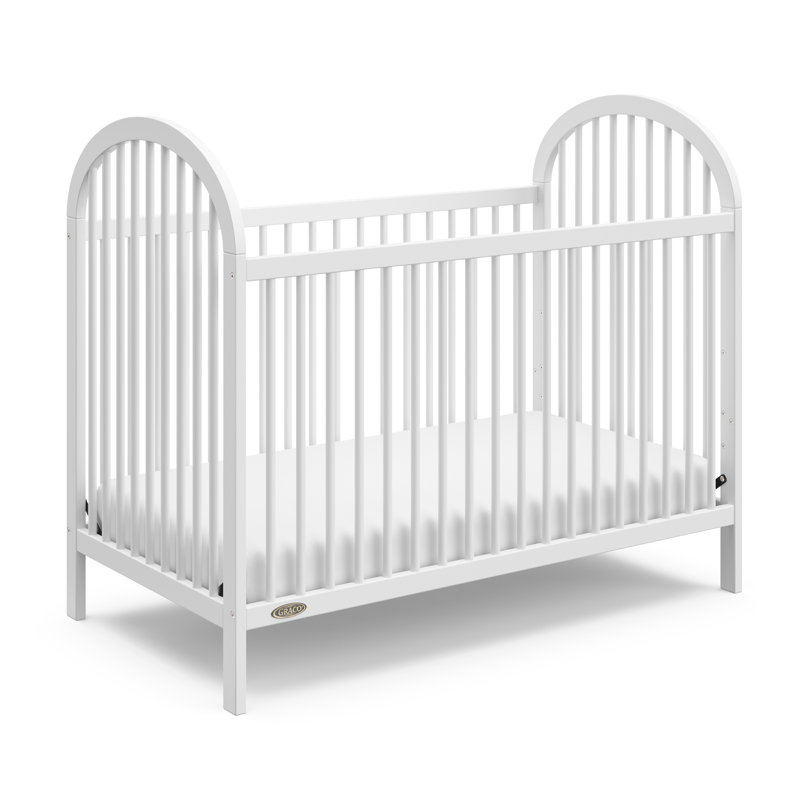 Lit de bébé convertible 3-en-1 Olivia, Blanc, Non