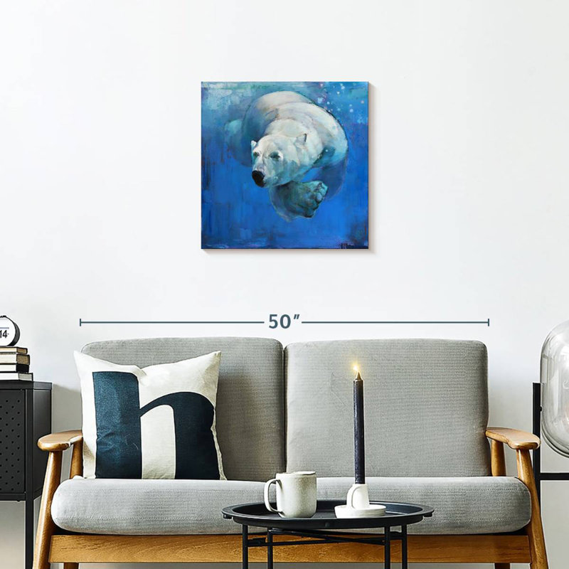 Bleu foncé Brampt, H 20 po x l 20 po