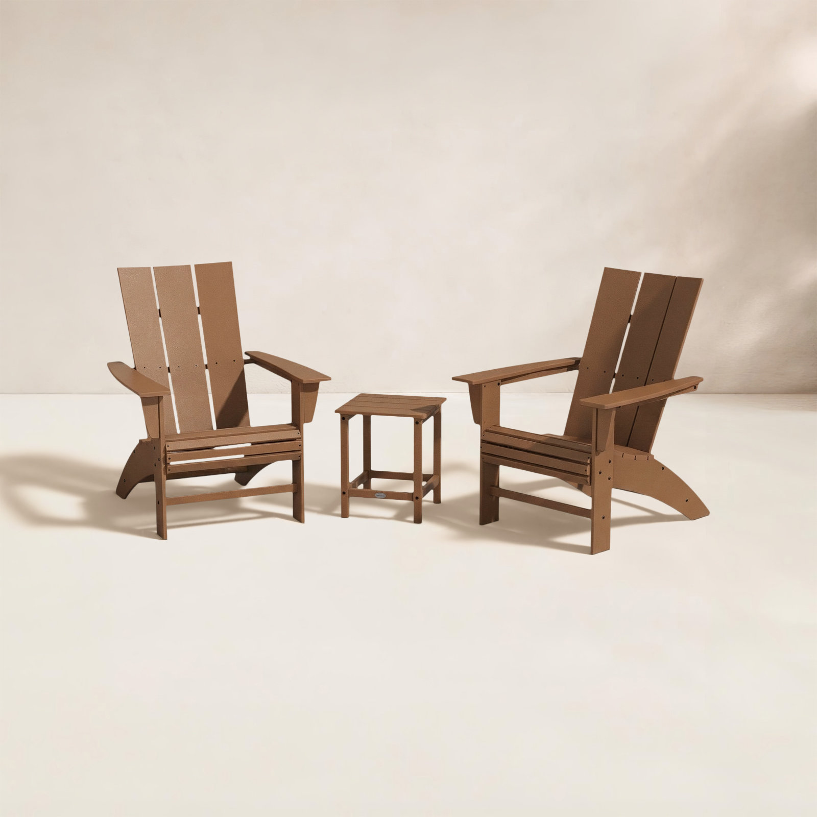 POLYWOOD® Modern Adirondack Chair, Teak