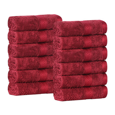 Nolhan 12-Piece Bamboo Cotton Washcloth Set