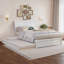 Lit plateforme en bois massif Lamayia avec pied de lit et lit gigogne-1034078368-1034078398