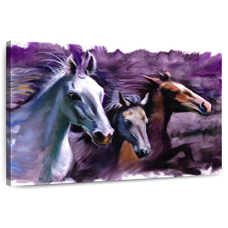 Brampt 3 Horses, 20" H x 30" W
