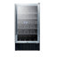 Summit Appliance Dual Zone 17.75'' 28 Bottle Wine Refrigerator with Reversible Door