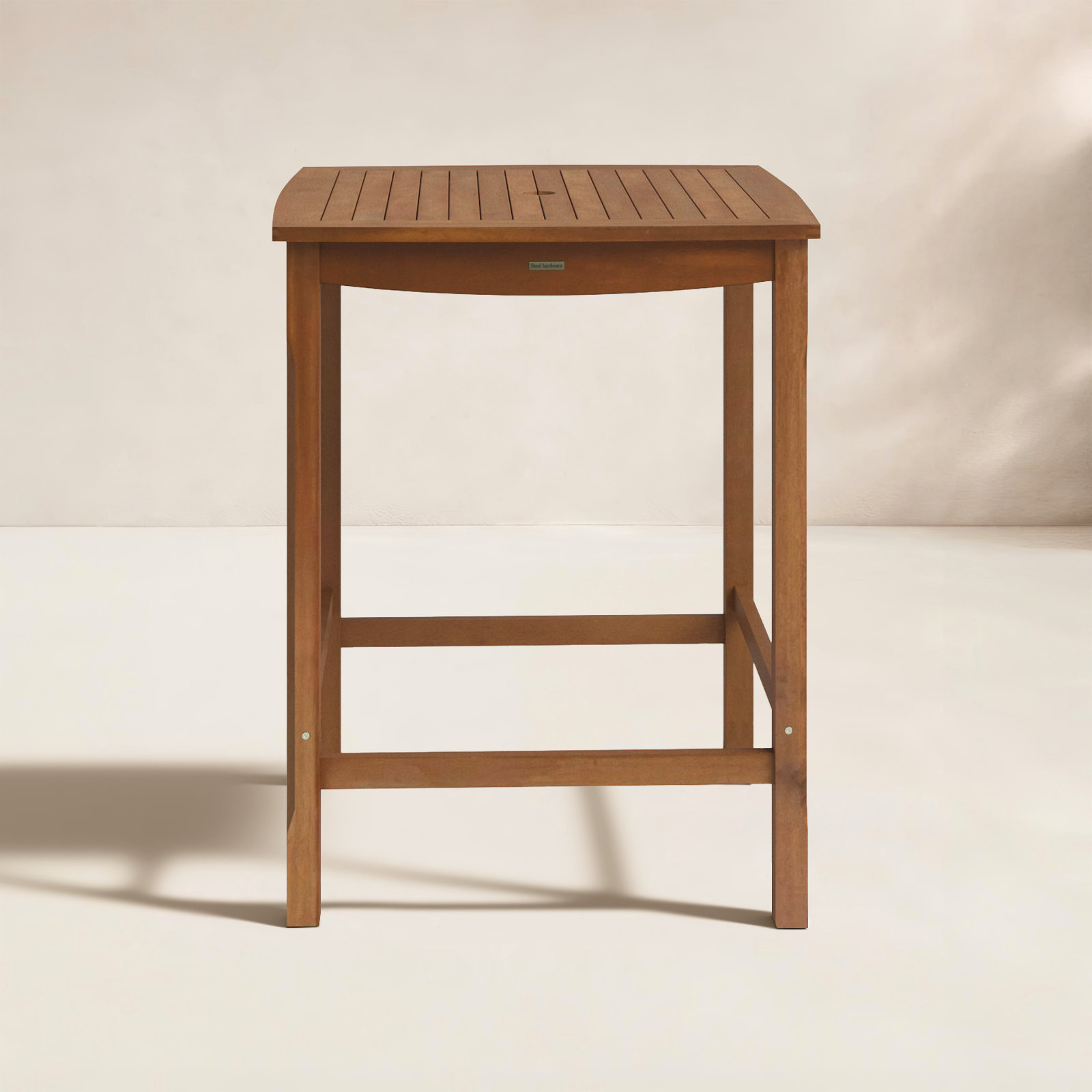 Benedetto 34" Eucalyptus Patio Bar Table