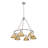 Felda 6 - Light Steel Dimmable Cone Chandelier-99998925-99998923