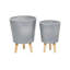 Ensemble de pots à fleurs en métal 2 pièces Annis-1329659534