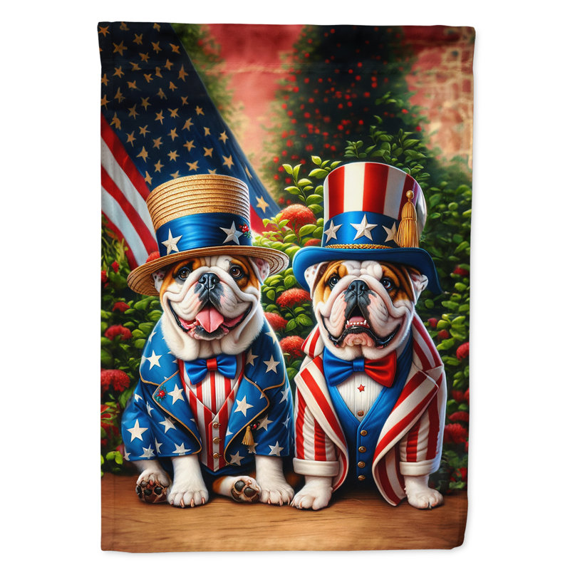 Drapeau «All American House», Bouledogue anglais brun
