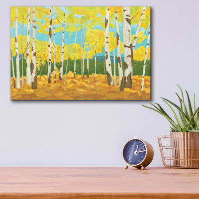  «Mini Western Vista 2» par Chariklia Zarris, art mural en verre acrylique, 16 po x 12 po