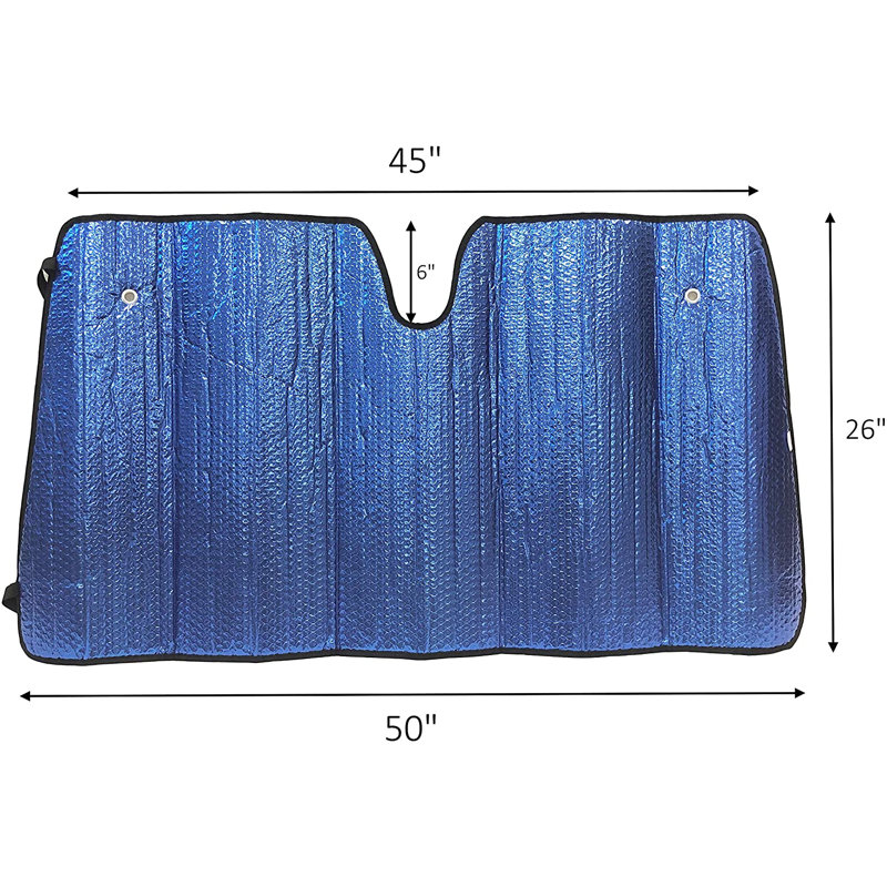 Pare-brise de voiture revêtu de plasma pour grand fourgon, véhicule récréatif et camion, H 26 po x l 50 po x P 0,5 po
