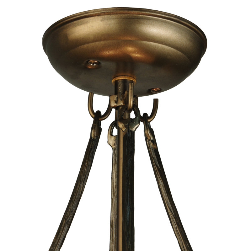 Greenbriar Oak 3 - Light Semi Flush Mount