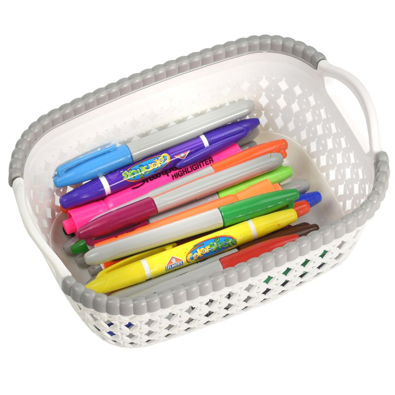 Rebrilliant Plastic Basket, White, 3