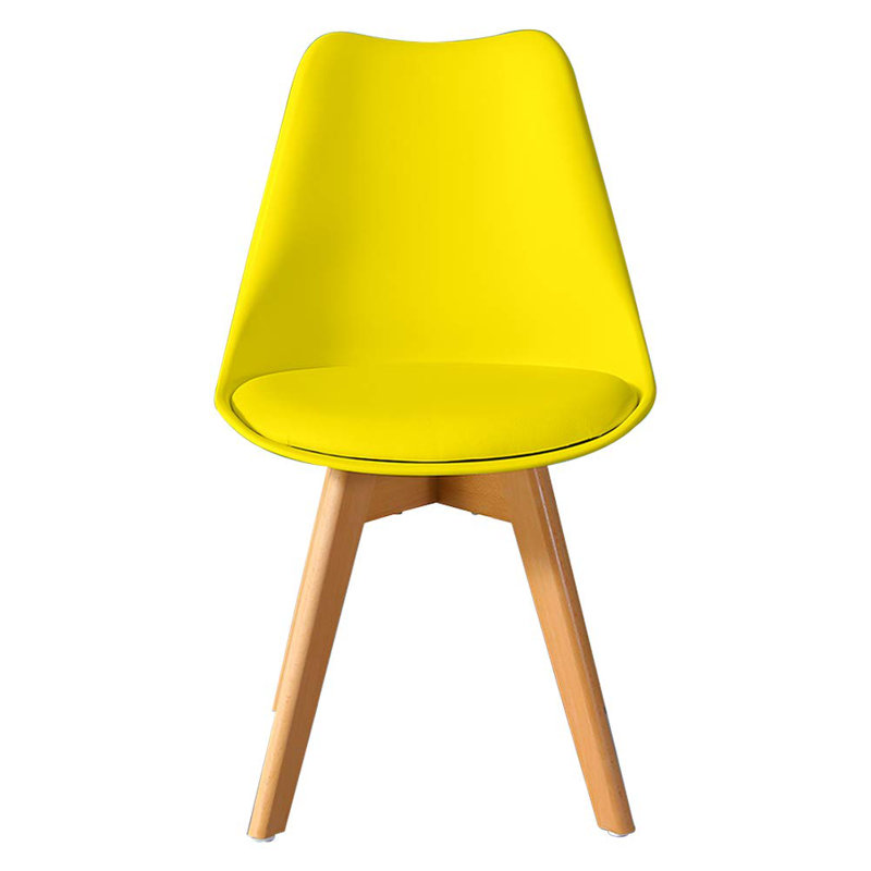 Rafe Upholstered Side Chair, Yellow, 2