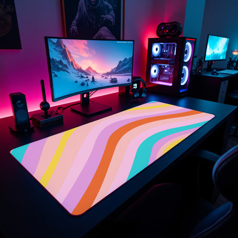 Polyester Desk Pad, 14.4x12.1