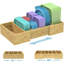Bamboo Food Container Lid Organizer For Ca...