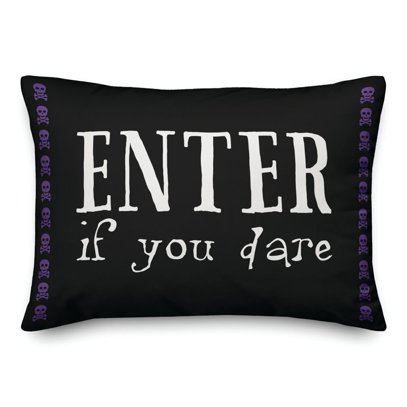  Coussin lombaire «If If Dare» Skull And Crossbone