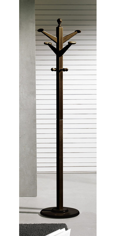 Freestanding 8 - Hook Coat Rack, Wenge