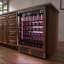 Centre de breuvage 151 canettes Vinotemp Vinoglow, mini-réfrigérateur autoportant, sous le comptoir, acier inoxydable à zone unique avec porte en verre UV et commandes tactiles