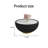 Modern Round Sintered Stone Pattern Tabletop Leather Edge Sofa End Table With Metal Base,Luxurious Side Table For Home Decor Living Room (Each Table Top Has A Unique Grey Pattern)-114239820-134077051