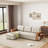 Upholstered Pull Out Sectional Sofa with Storage Chaise-868590494