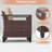 6 Piece Patio Sofa with Coffee Table Conversation Set-108198363