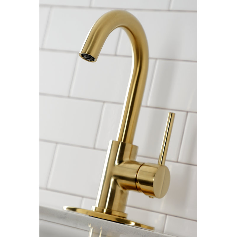Brushed Brass Single-Handle Bar Prep Faucet