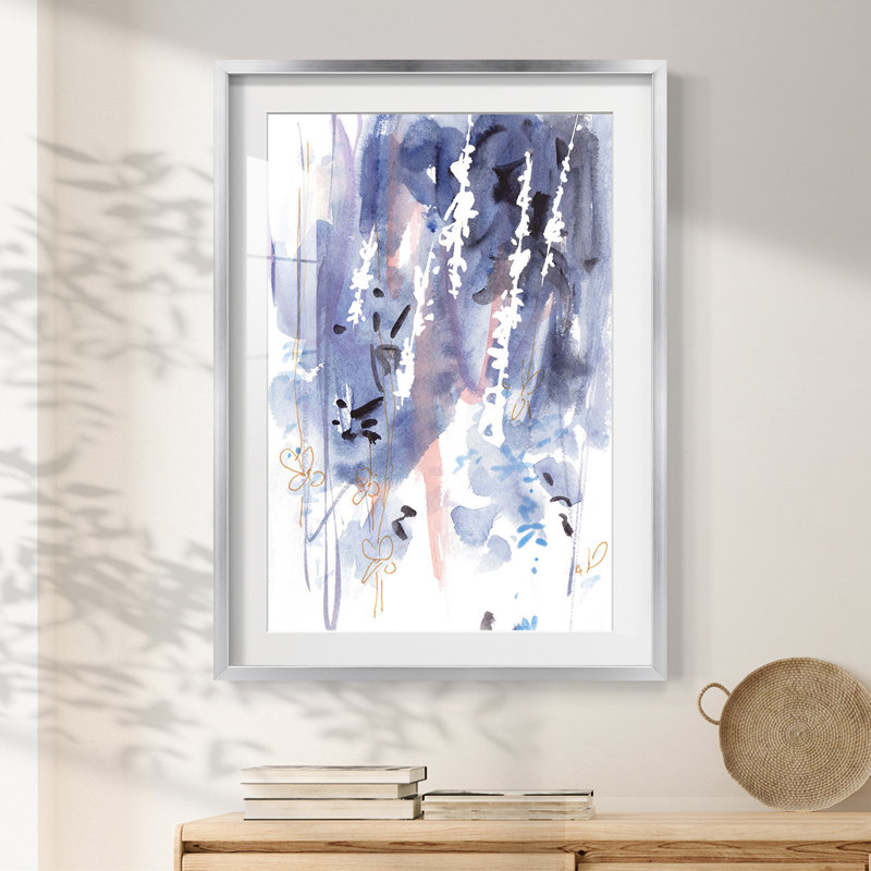 Late Night Breeze III -Framed Print, 25.5" H x 17.5" W, Silver