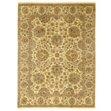 High-Quality Hand-Knotted Gold Area Rug
