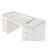 1Pc Glam Makeup Vanity Table Glass Top 9 Drawers Knobs Wooden Bedroom Furniture-1900038977