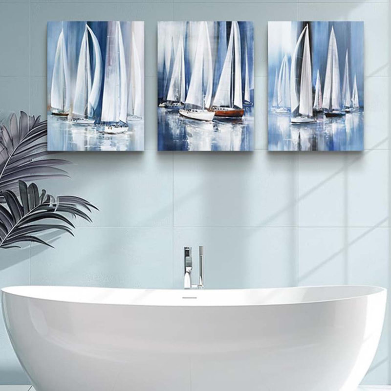 3 Piece Wrapped Canvas Print, 60 cm H x 120 cm W